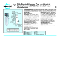 Thumbnail of document Data Sheet - Series 201 Side Mounted Chamber Type Level Control